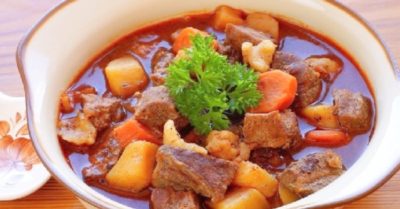 Cách nấu thịt bò hầm khoai tây ngọt, mềm thơm bổ dưỡng