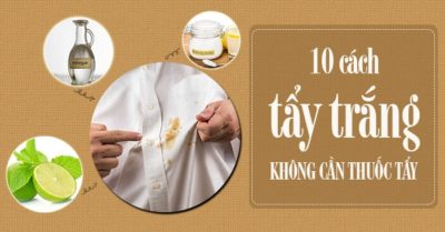 10 cách tẩy trắng quần áo không cần dùng thuốc tẩy