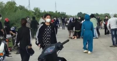 50 nữ sinh mang hung khí ‘ẩu đả’ trên bờ đê