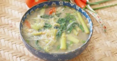 Cách nấu canh bồng khoai với tôm khô thanh mát cho bữa cơm gia đình