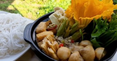 Cách nấu lẩu mắm chay thanh đạm cho ngày rằm