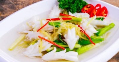 Cách nấu mực hấp gừng thơm ngon, đơn giản mà không bị tanh