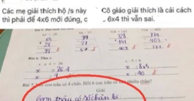Bài toán “6×4=24” cô giáo nói học trò giải sai và trừ điểm