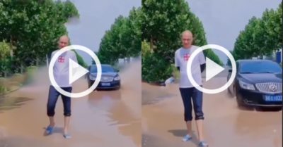 Video: Tài xế ôtô phóng nhanh đột ngột giảm tốc khi qua vũng nước