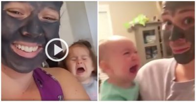 Video: Đắp mặt nạ dưỡng da, các mẹ dọa con khóc thét