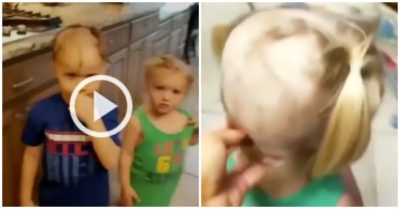 Video: Mẹ hoảng hốt khi con trai nghịch tông đơ