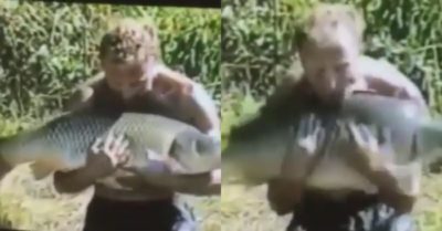 Video: Cá chép khủng vùng vẫy tẩu thoát khỏi tay người đàn ông