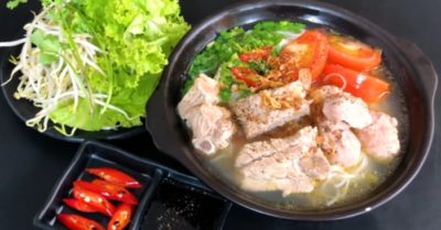 Cách nấu bún sườn chua ngọt, đậm đà hương vị cho gia đình