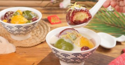Cách nấu chè trôi nước ngũ sắc hấp dẫn, mềm dẻo, dai ngon, không bị cứng