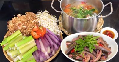 Cách nấu lẩu lươn nấu mẻ ngon, hấp dẫn, chuẩn vị miền Tây Nam Bộ