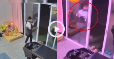Video: Cô gái vấp vào cửa kính vì mải xem điện thoại