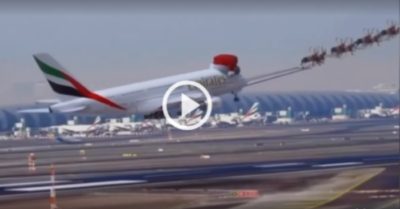 Video: Đàn tuần lộc kéo máy bay cất cánh