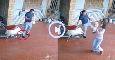 Video: Chồng ‘thân thủ phi phàm’ nhặt tiền vợ làm rơi