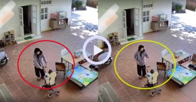 Video: Cụ bà lắc lư múa, hát để dỗ cháu