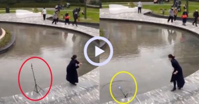 Video: Cô gái rơi điện thoại xuống nước vì sống ảo