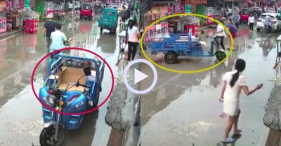 Video: Xe ba gác không người lái gây náo loạn đường phố