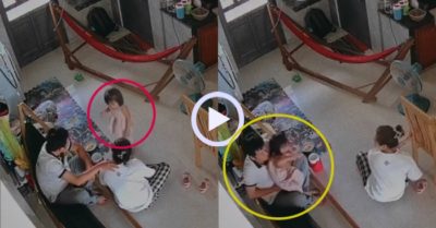 Video: Con gái cho mẹ ‘chầu rìa’ khi sà vào lòng bố