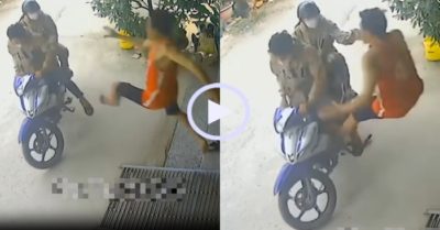 Video: Chủ tiệm vàng song phi hạ hai tên cướp