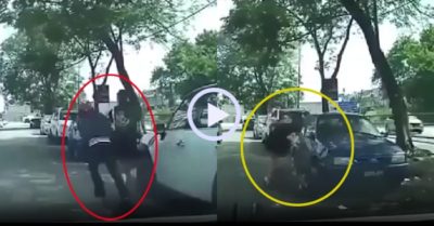 Video: Giật túi xách của nữ ‘cao thủ’, hai tên cướp no đòn