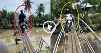 Video: Thanh niên chạy xe máy qua cầu hẹp điêu luyện