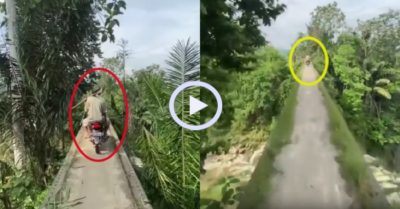 Video: Tài xế toát mồ hôi khi lái xe qua cầu