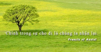 Muốn nhận được trước hết phải biết cho đi