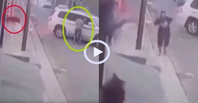 Video: Thanh niên dùng ‘khinh công’ khi bị chó đuổi
