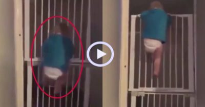 Video: Pha ‘vượt ngục’ của cậu bé khiến phụ huynh tròn mắt