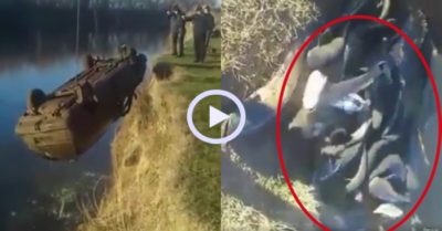 Video: Bắt trọn đàn cá từ chiếc ô tô vớt dưới lòng sông