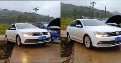 Video: Tài xế lái xe thoát hố ngoạn mục