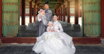 Phương Oanh diện hanbok sang trọng bên Shark Bình, cặp song sinh vẫn chiếm trọn “spotlight” nhờ vẻ ngoài như hoàng tử và công chúa