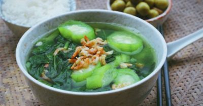 Canh mướp mồng tơi – Vị thanh đạm níu giữ hồn quê