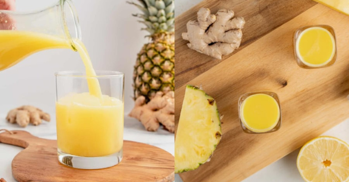 Nước ép gừng dứa