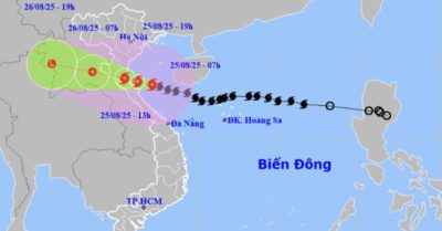 Bão Kajiki cách Nghệ An – Hà Tĩnh 120km, sức gió mạnh cấp 14 giật cấp 16