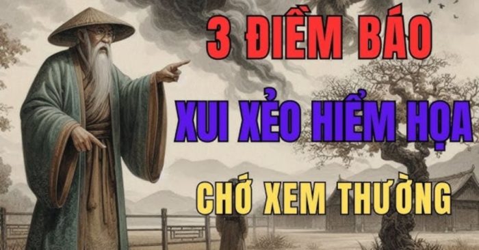điềm báo trước người sắp gặp họa sẽ giúp ta bình tâm ứng