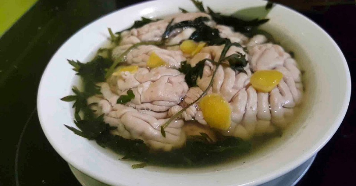 Cảnh báo nguy cơ khi ăn Óc Lợn