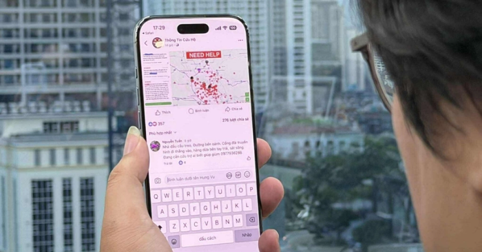 bản đồ thông tin cứu hộ