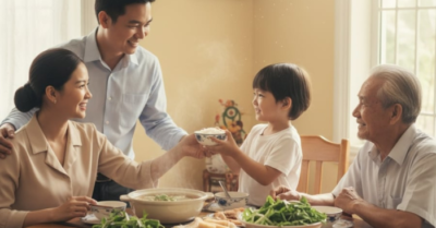 5 hành vi của con trong bữa cơm cha mẹ cần chú ý