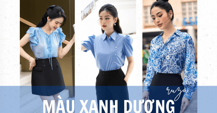 Màu xanh dịu dàng dẫn đầu xu hướng thu đông