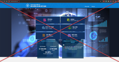 Bảo hiểm xã hội Việt Nam cảnh báo khẩn về website giả mạo