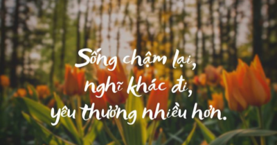 Sống chậm để hiểu cơn giận