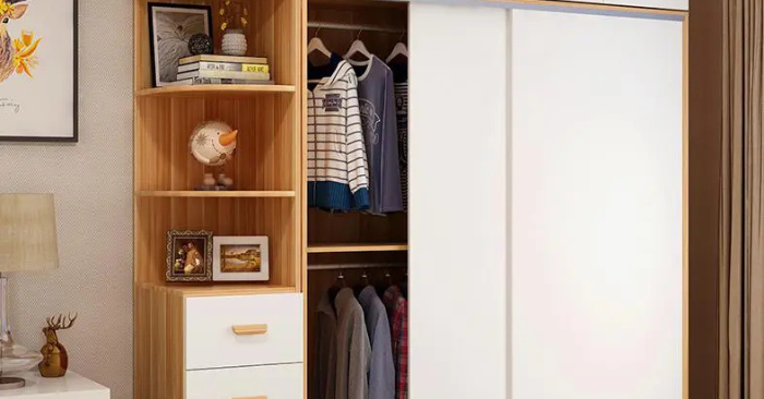 5 mẫu tủ quần áo giúp phòng ngủ rộng thoáng hơn