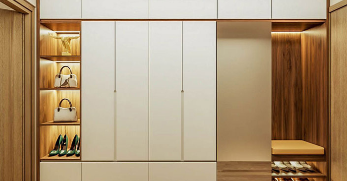 5 mẫu tủ quần áo giúp phòng ngủ rộng thoáng hơn