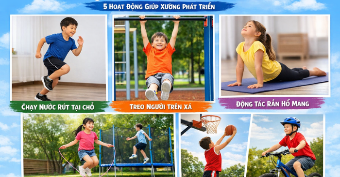 Bài tập tăng chiều cao cho trẻ: 5 hoạt động giúp xương phát triển tối ưu