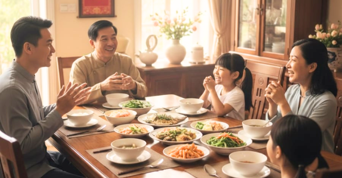 Bàn ăn gia đình: Nơi định hình tương lai trẻ