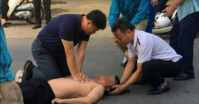 Phó Giám đốc bệnh viện cùng đồng nghiệp kịp thời cấp cứu người gặp nạn tai nạn giao thông