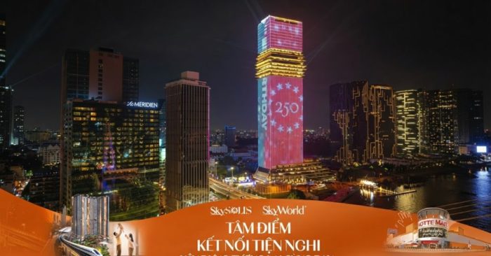 TP.HCM trình chiếu ánh sáng đặc sắc trên tòa nhà Saigon Marina IFC, tôn vinh tình hữu nghị Việt - Mỹ nhân kỷ niệm 250 năm Quốc khánh Hoa Kỳ. Xem ngay!