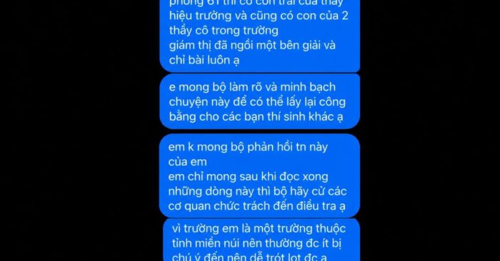 Nghi vấn tiêu cực tại điểm thi Quảng Trị: Hiệu trưởng lên tiếng về việc con trai dự thi, cơ quan chức năng đang xác minh vụ việc.