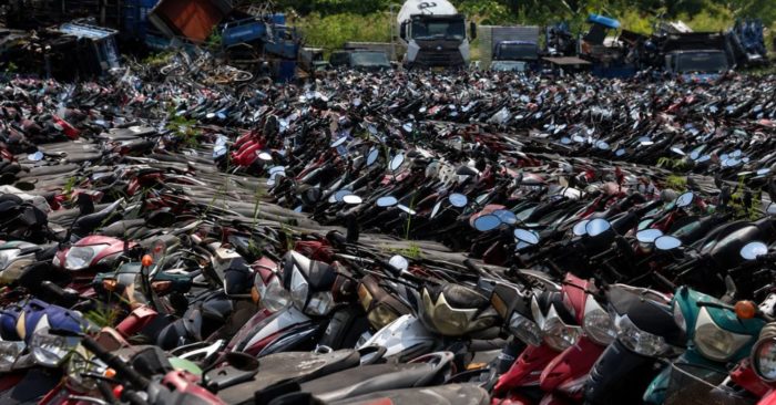 Hơn 36.000 xe máy vi phạm được đưa ra đấu giá