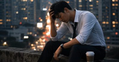 Khi người cha thấy mình đứng ngoài mái nhà